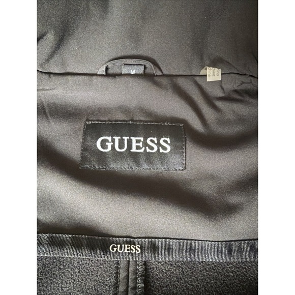 Guess Soft shell Black Women's Lightweight Hooded Jacket With Belt Size M - Picture 15 of 16